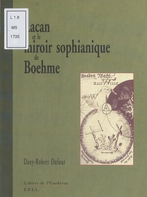 cover image of Lacan et le miroir sophianique de Boehme